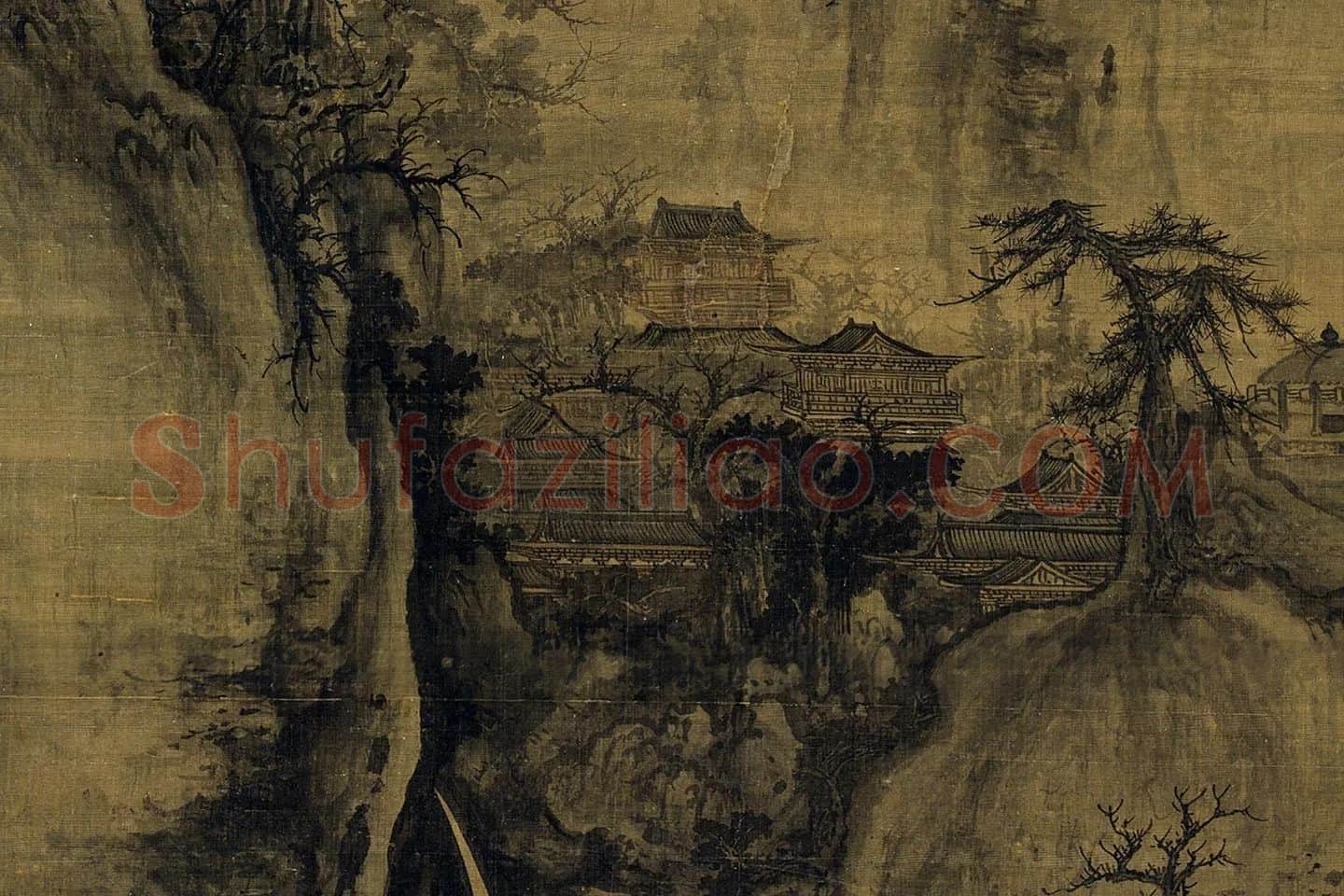 郭熙《早春图》高清大图局部 (6)