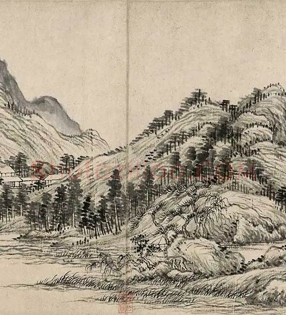 王翚《临富春山居图》_23