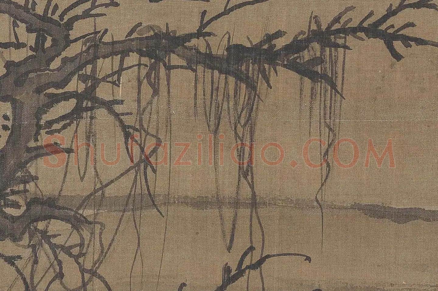 郭熙《窠石平远图》高清大图局部-(10)