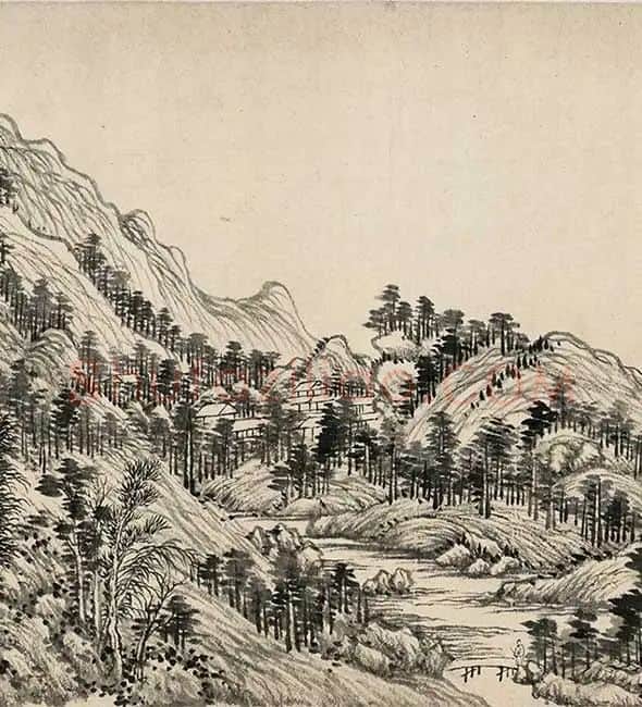 王翚《临富春山居图》_26