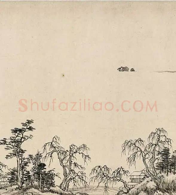 王翚《临富春山居图》_28