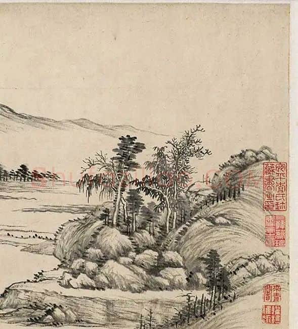 王翚《临富春山居图》_33