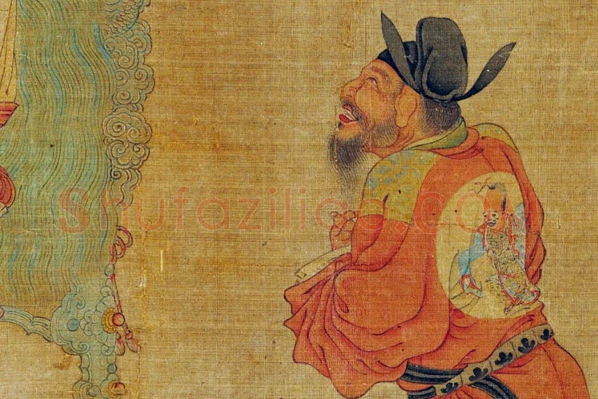 周文矩人物画《明皇会棋图》局部 (6)