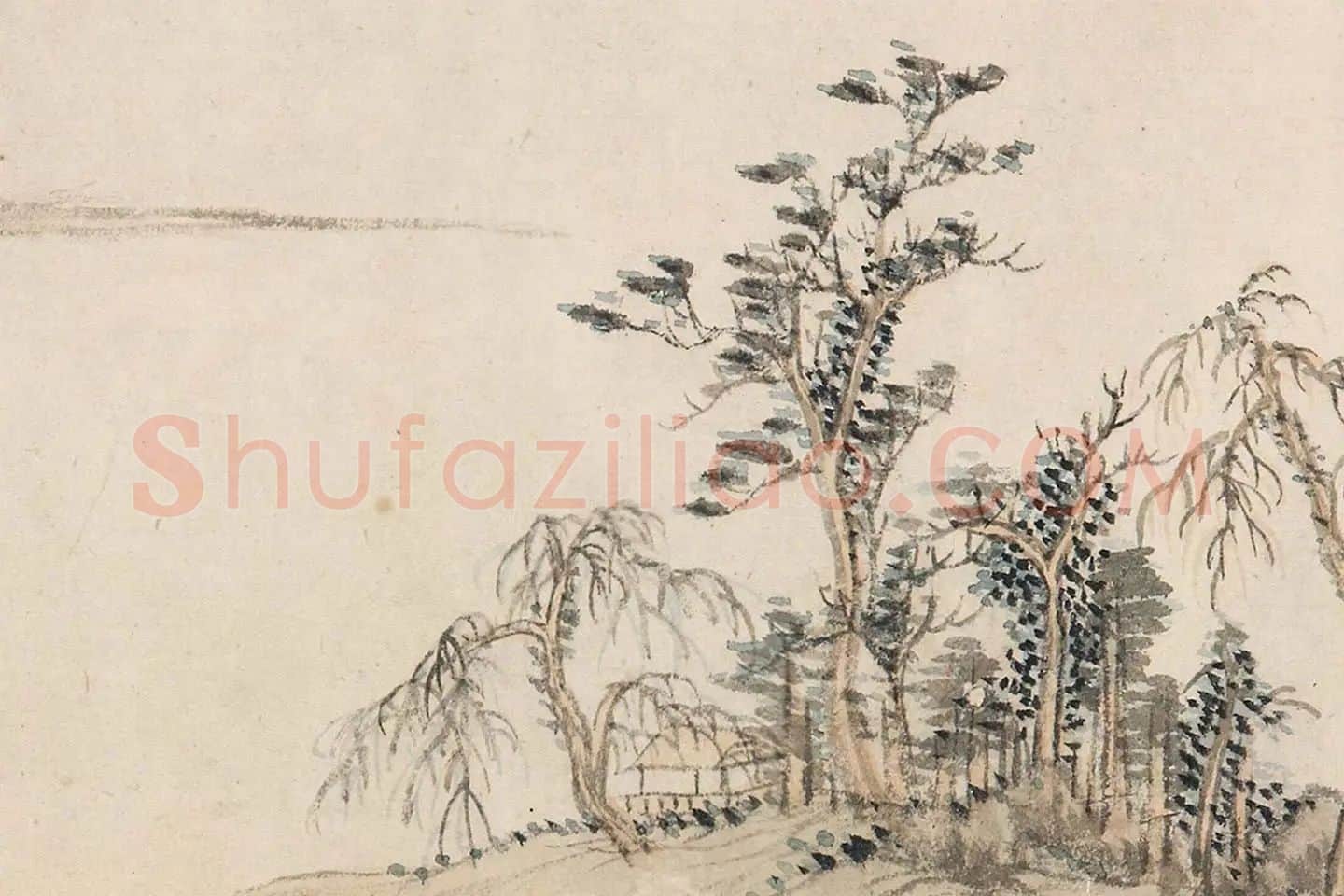 王翚《仿富春山居图》局部 (6)