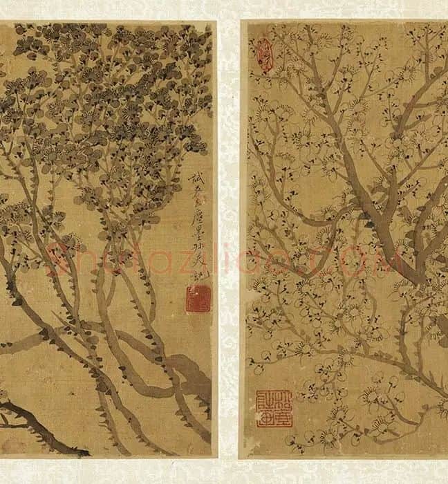 钱杜墨梅图册_12