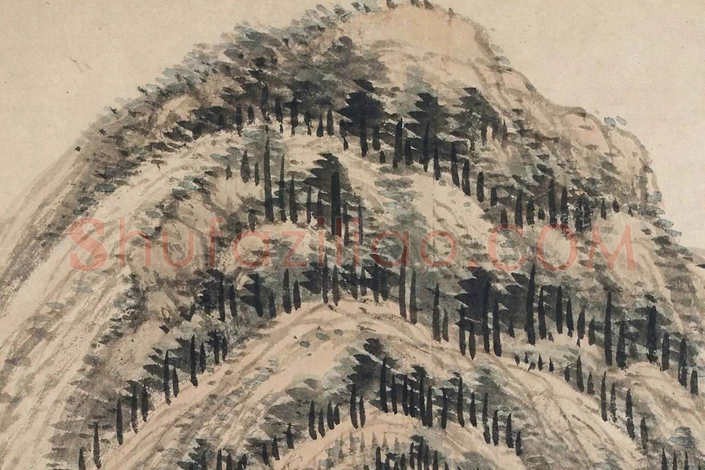 王翚《仿富春山居图》局部 (7)