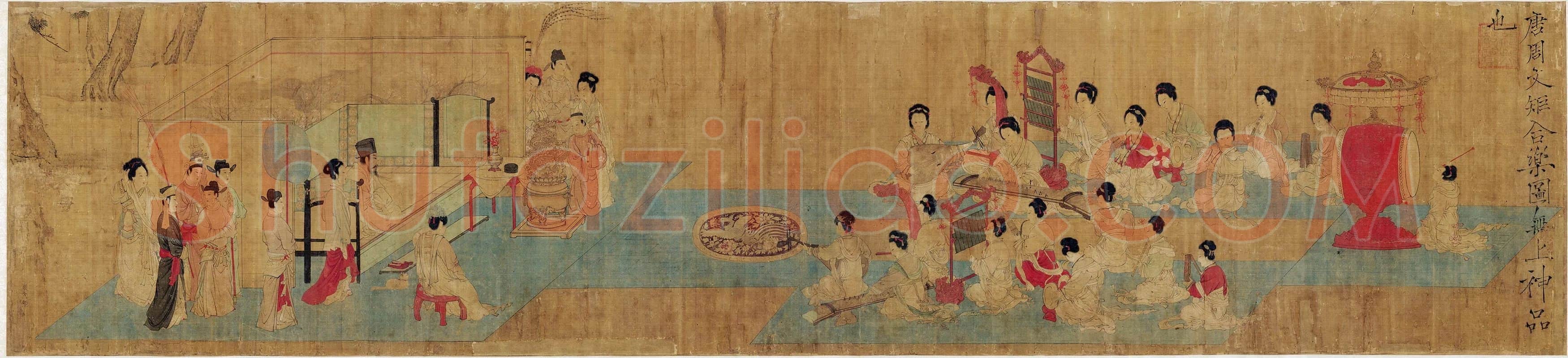 周文矩《合乐图》卷