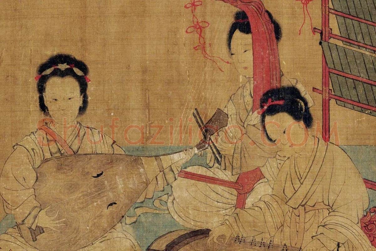 周文矩《合乐图》局部 (4)
