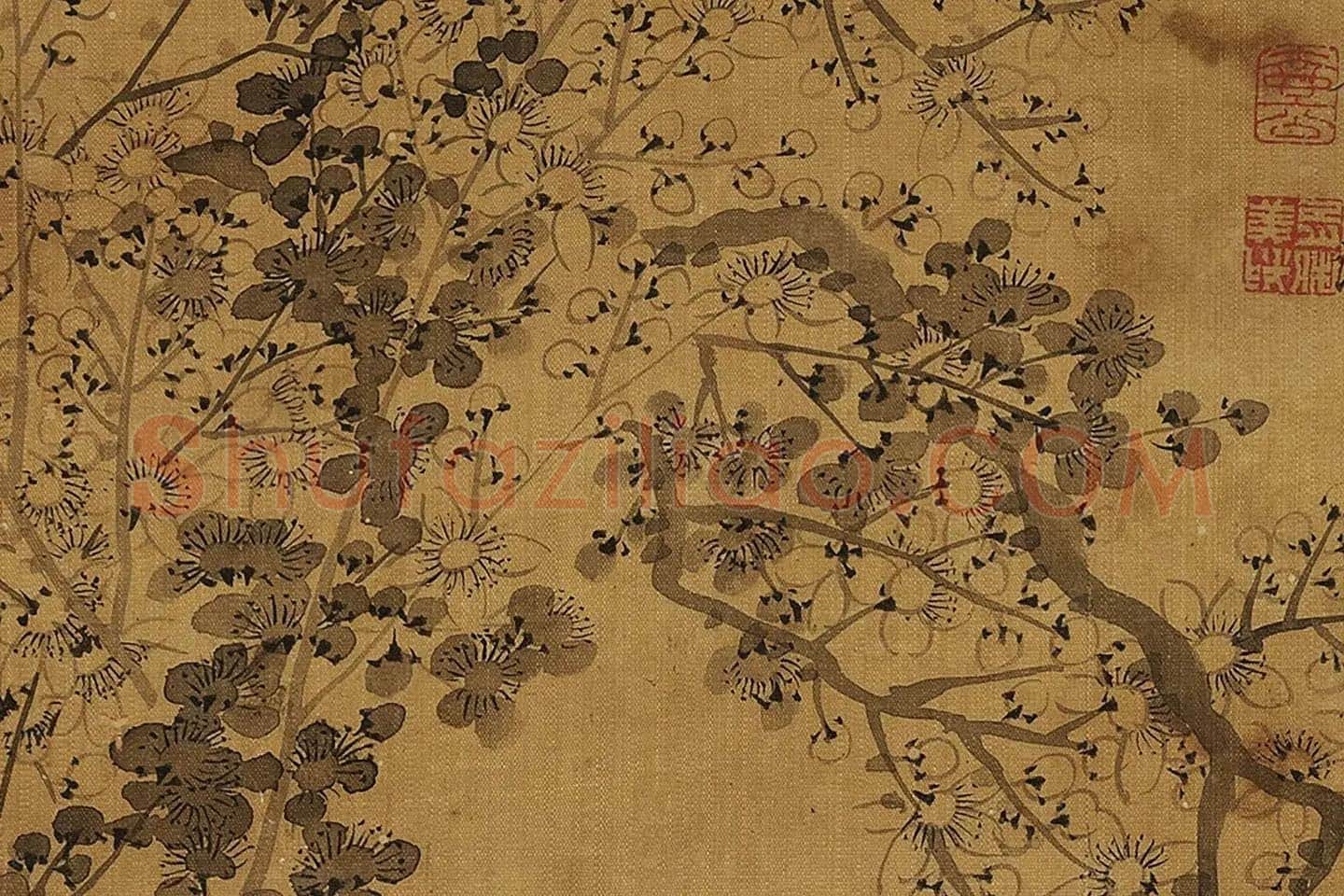 钱杜《墨梅图册》局部 (1)