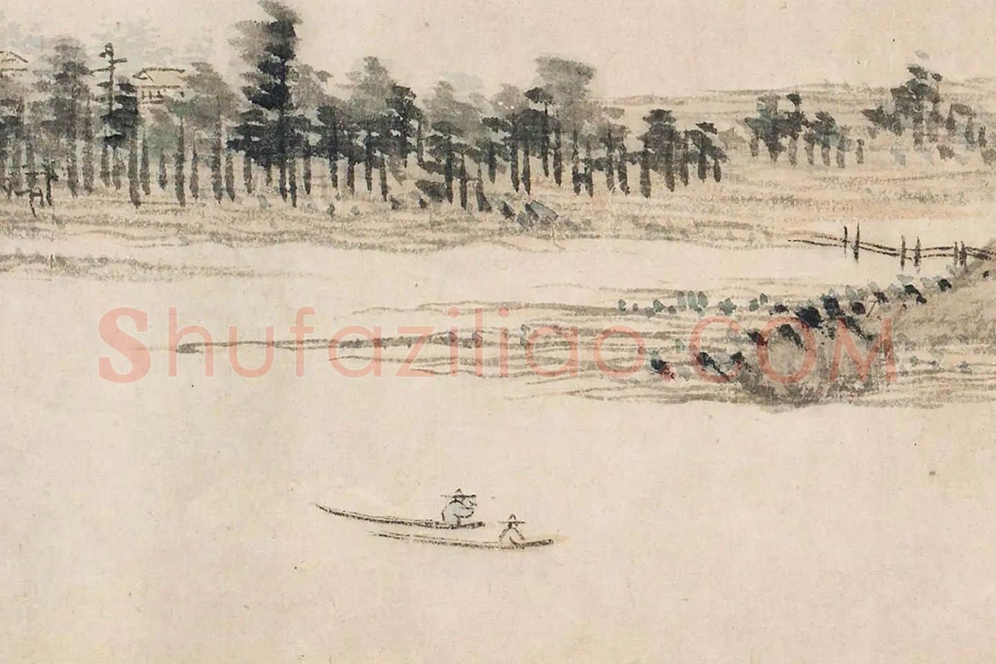 王翚《仿富春山居图》局部 (15)