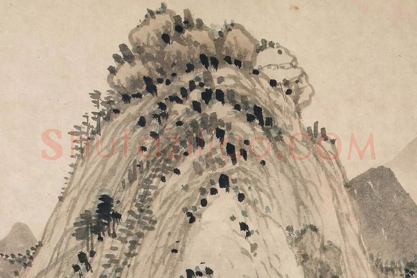 王翚《仿富春山居图》局部 (17)