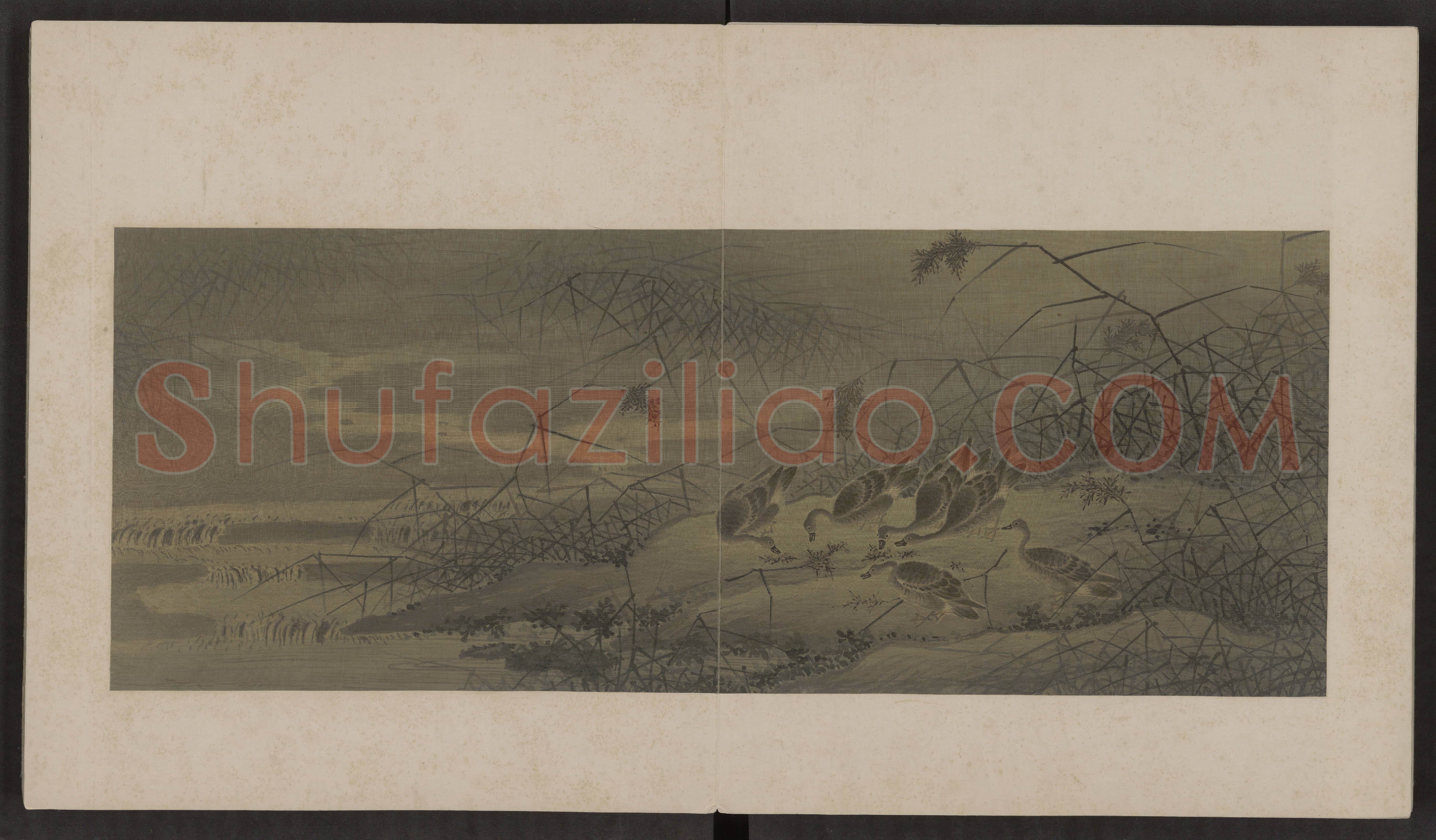 《秋鸿》图谱册 | 故宫绘画藏品