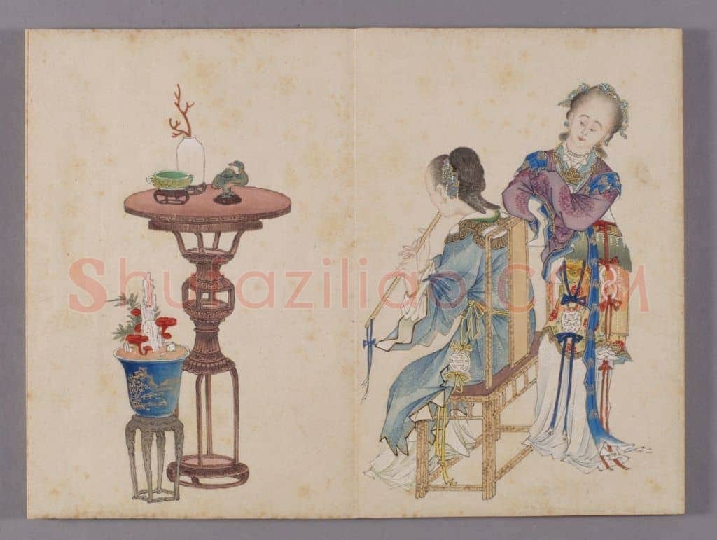 喻兰仕女清娱图册 | 故宫绘画藏品