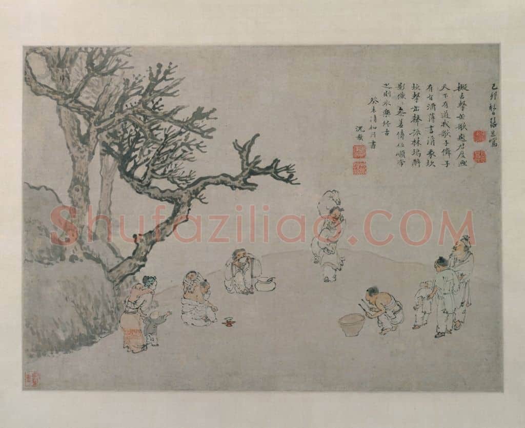 张宏击缶图轴 | 故宫绘画藏品