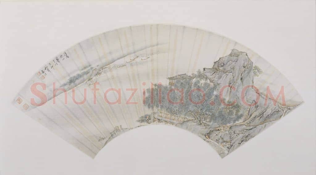 袁江山水图扇页 | 故宫绘画藏品
