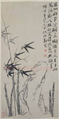郑燮竹石图轴 | 故宫绘画藏品
