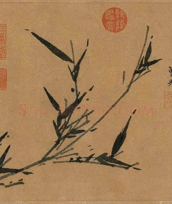 王冕吴镇梅竹双清图卷_10