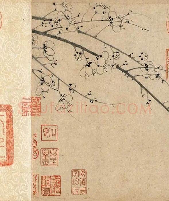 王冕吴镇梅竹双清图卷_12