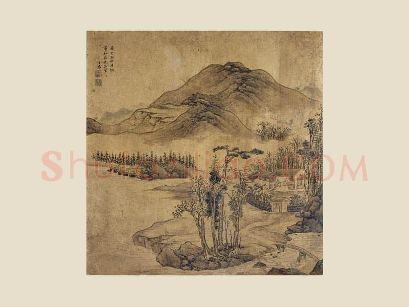 汪昻仿董源山水