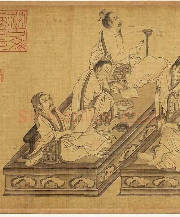 杨子华《勘书图》卷_04