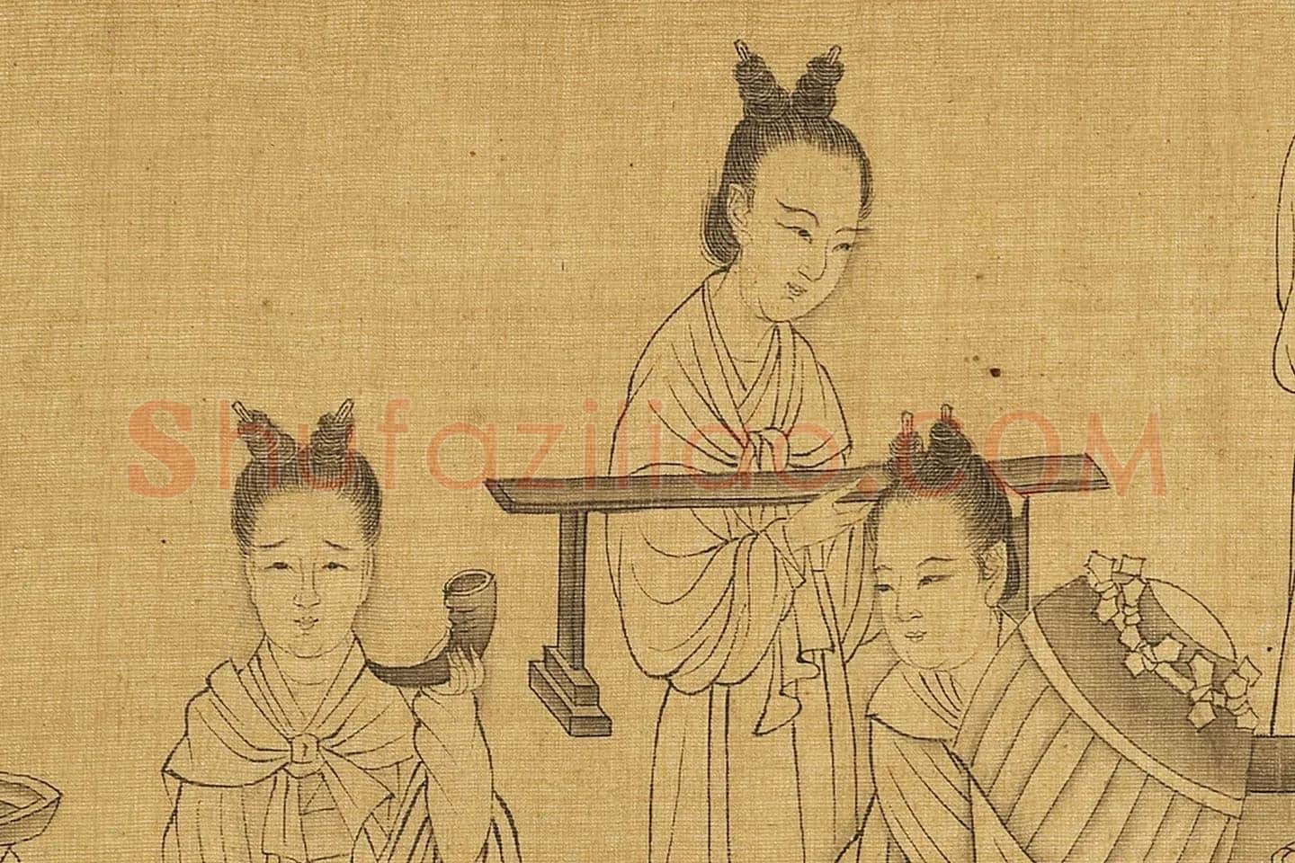 杨子华《勘书图卷》局部 (3)