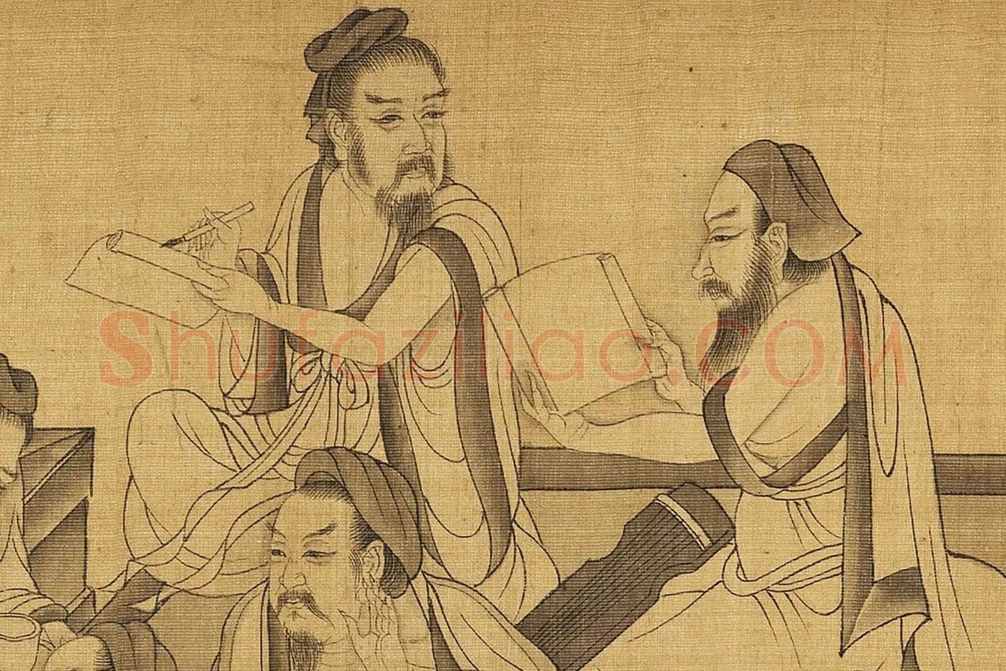 杨子华《勘书图卷》局部 (5)