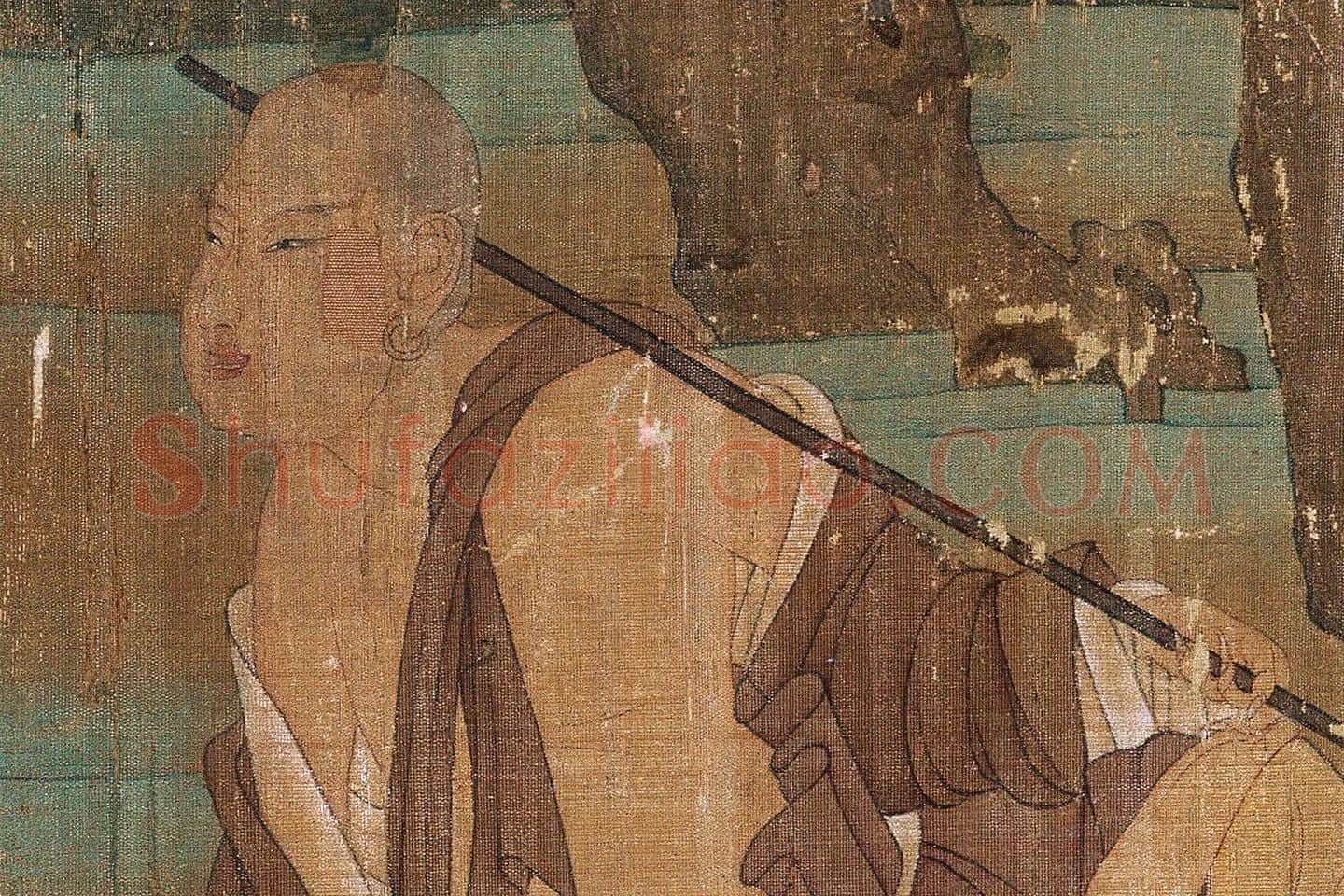 五代《神骏图》高清大图局部 (2)