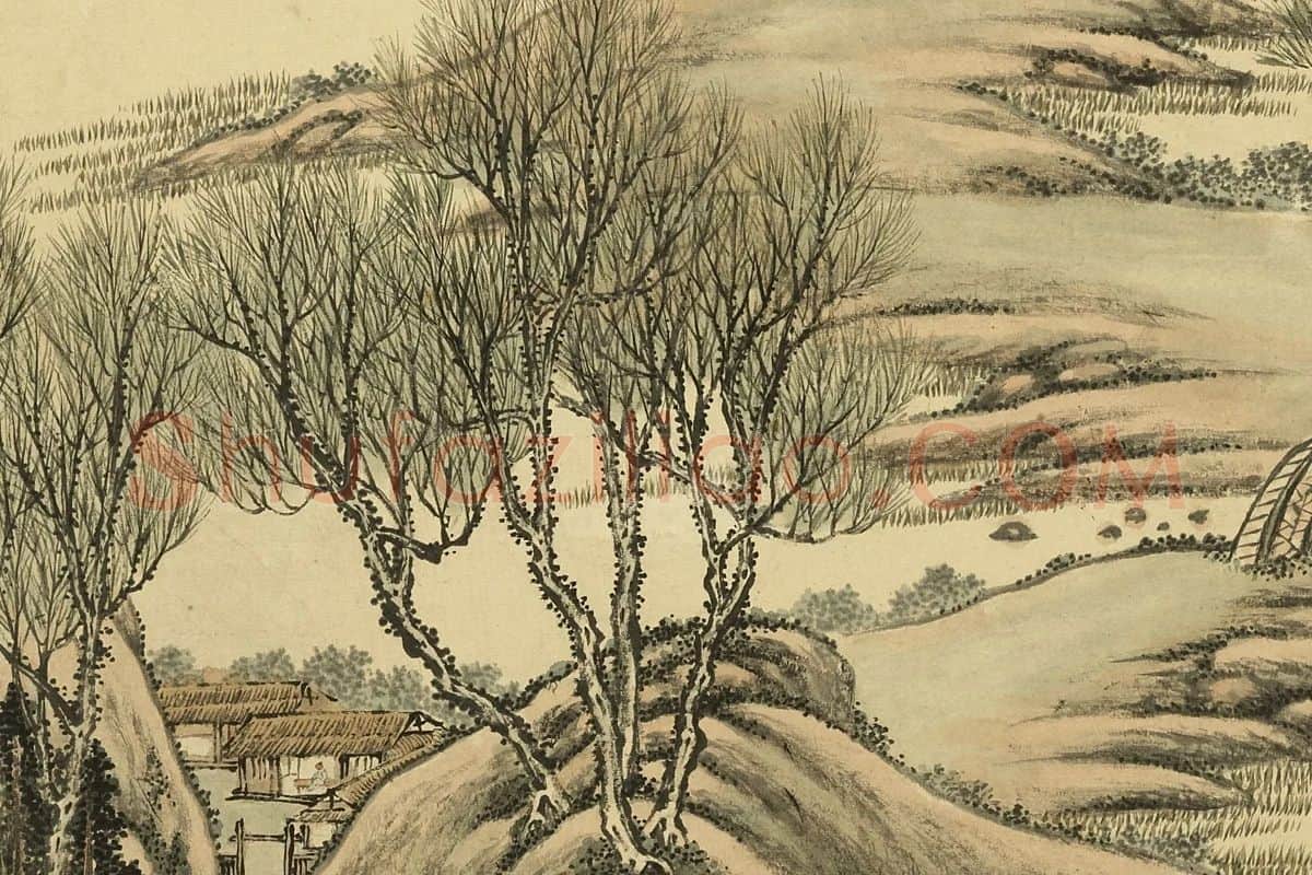 唐岱《仿惠崇山水》局部 (2)