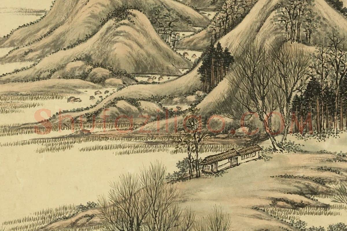 唐岱《仿惠崇山水》局部 (3)