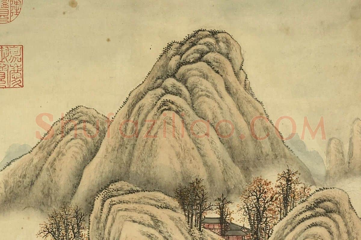 唐岱《仿李成秋景山水》局部 (4)