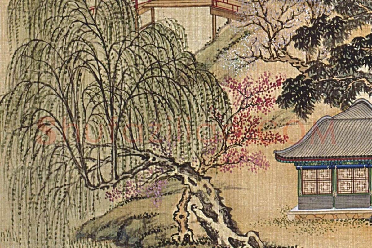 唐岱、沈源《茹古涵今》高清大图局部 (2)