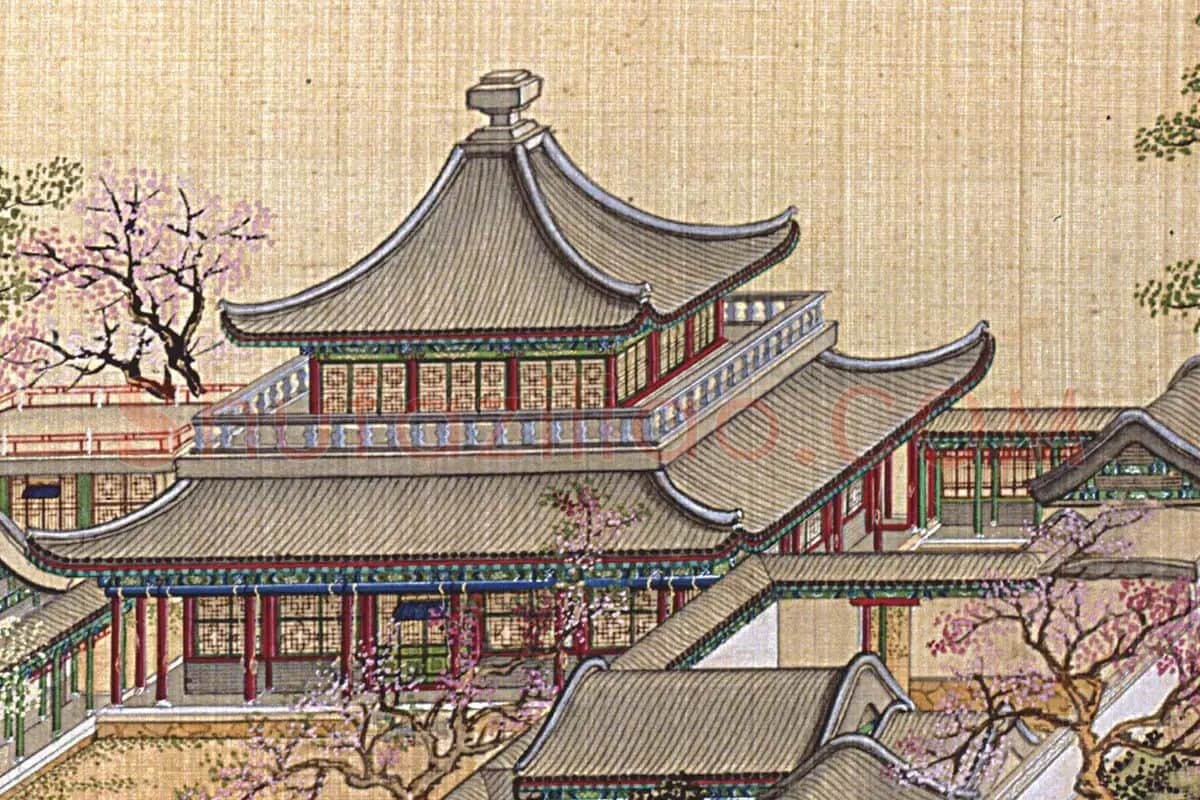 唐岱、沈源《茹古涵今》高清大图局部 (4)