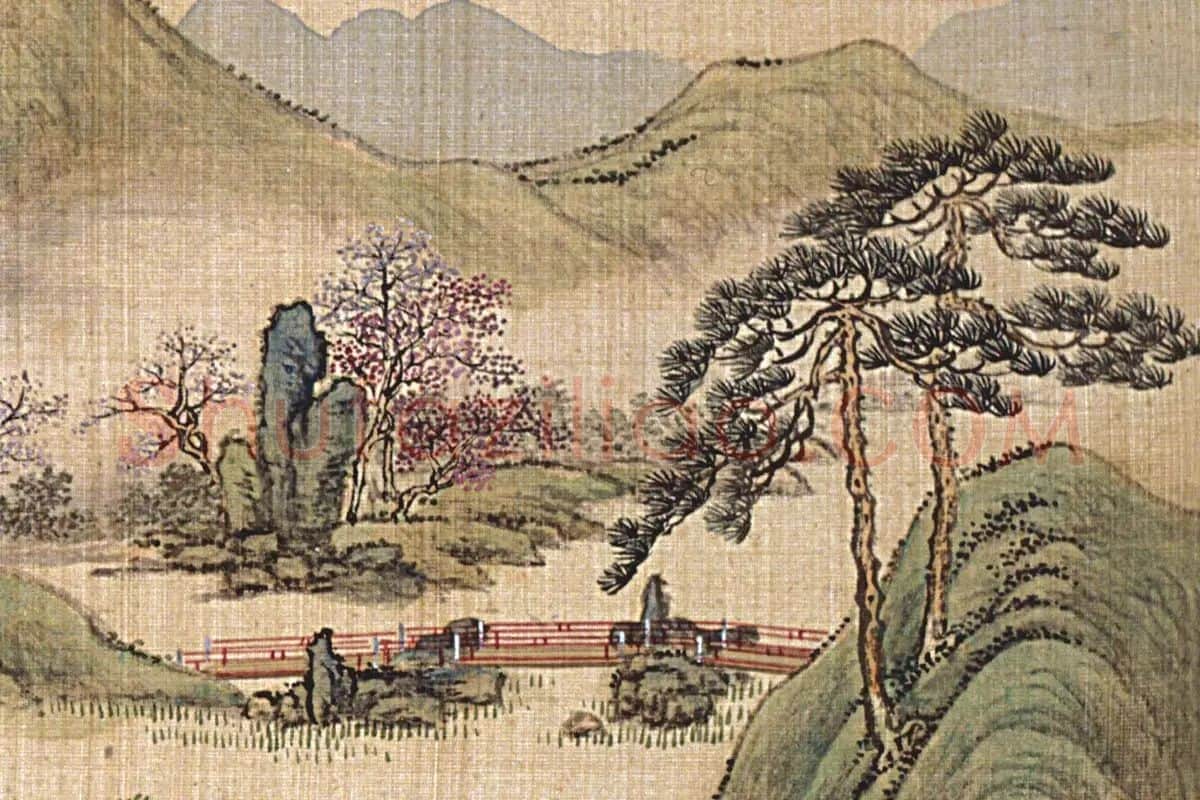 唐岱、沈源《茹古涵今》高清大图局部 (5)