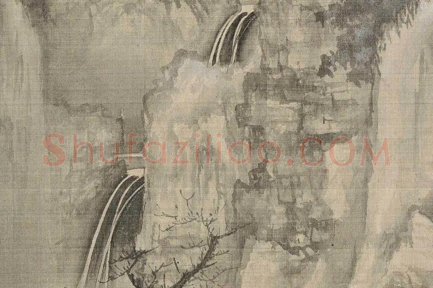 王诜《渔村小雪图》高清大图局部 (6)