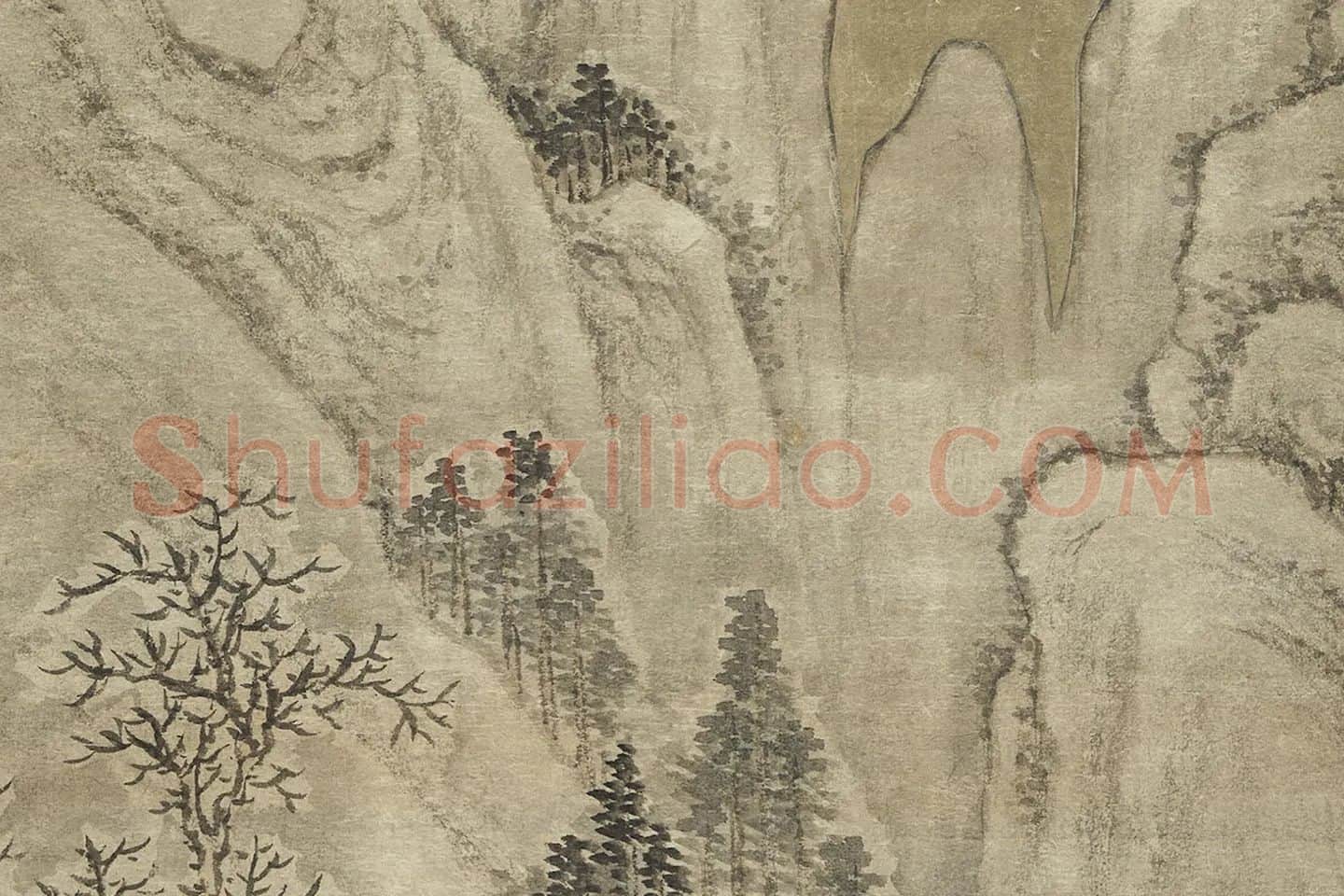 唐岱《雪景人物即事御题》局部 (4)