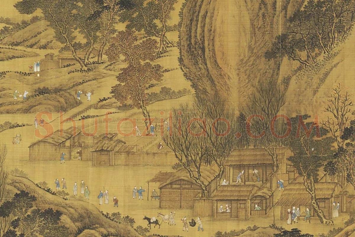 唐岱沈源合笔豳风图局部 (2)