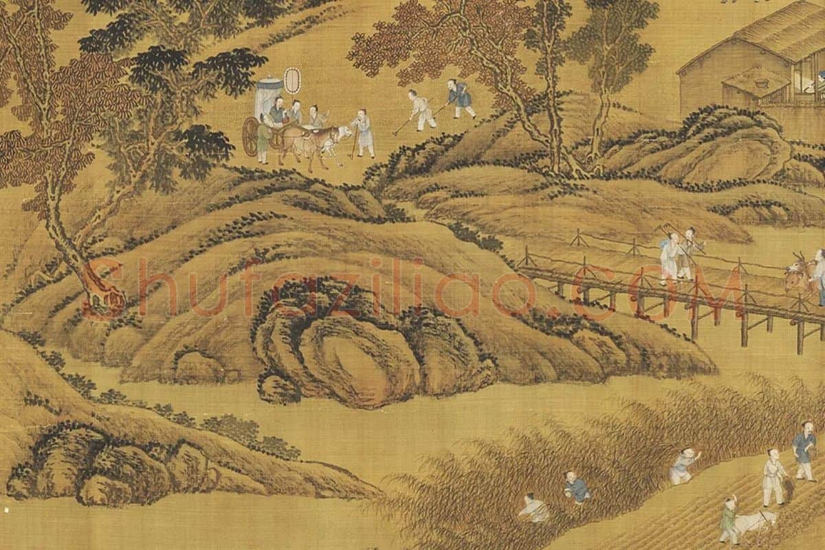 唐岱沈源合笔豳风图局部 (4)