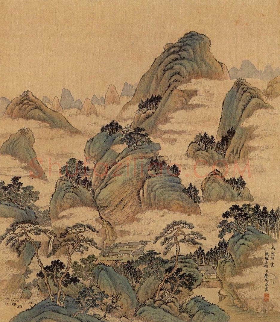 清 唐岱 《十万图》 书画作品