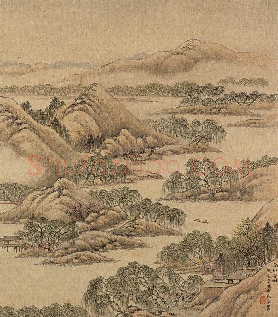 清 唐岱 《十万图》 书画作品