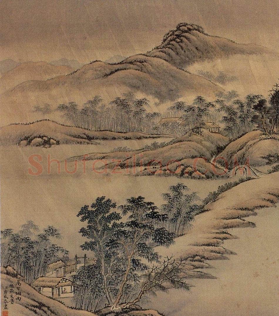 清 唐岱 《十万图》 书画作品