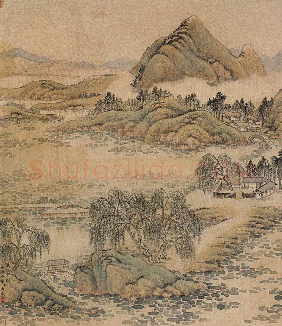 清 唐岱 《十万图》 书画作品