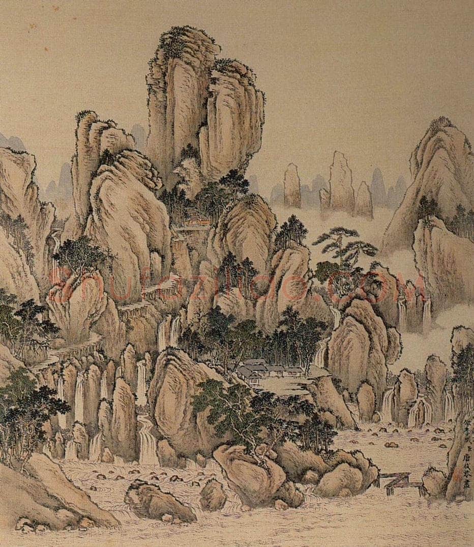 清 唐岱 《十万图》 书画作品