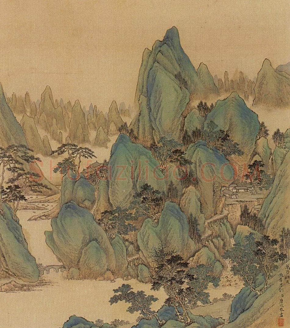 清 唐岱 《十万图》 书画作品