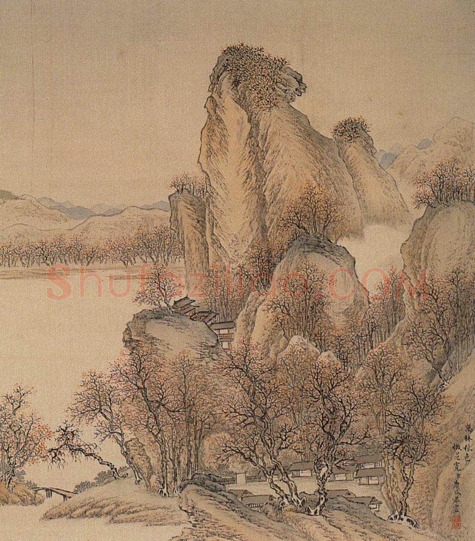 清 唐岱 《十万图》 书画作品
