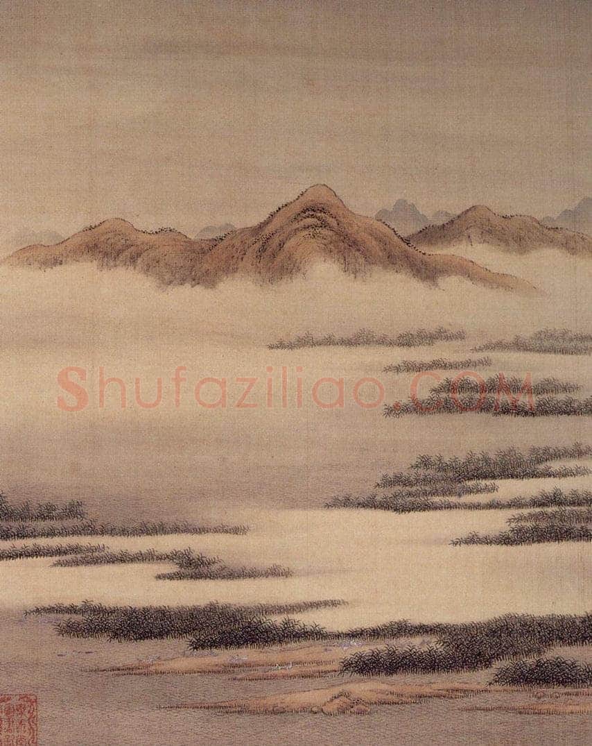 清 金昆 《有鸟诗意图》 书画作品