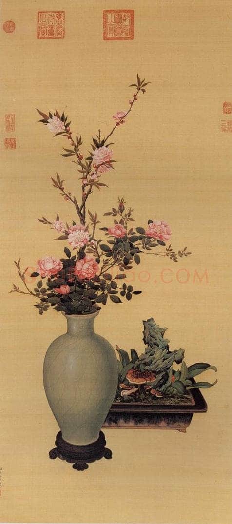 清 张为邦 《岁朝图》 书画作品