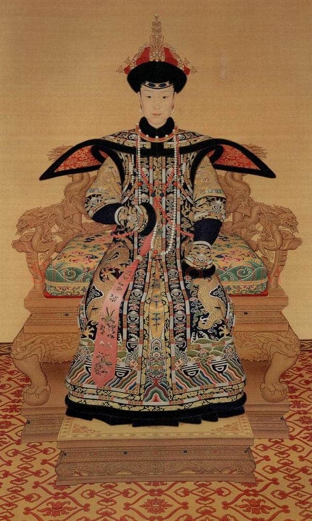 清 佚名 《孝贤皇后像》 书画作品