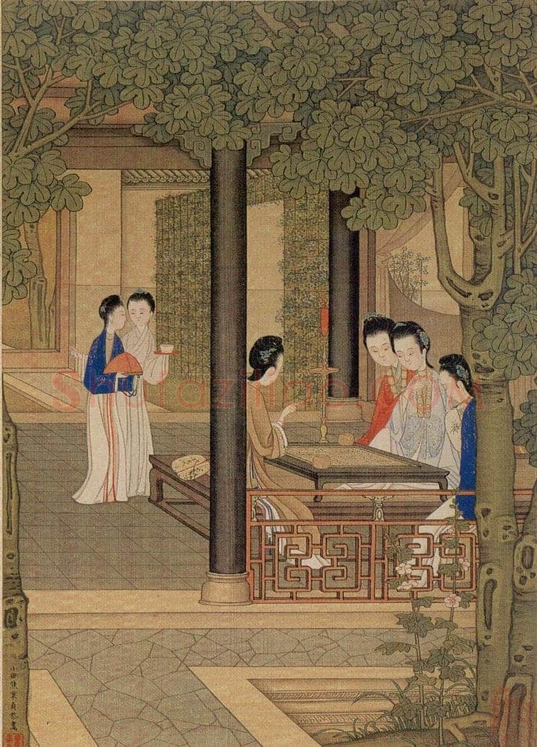 清 焦秉贞 《仕女图》 书画作品
