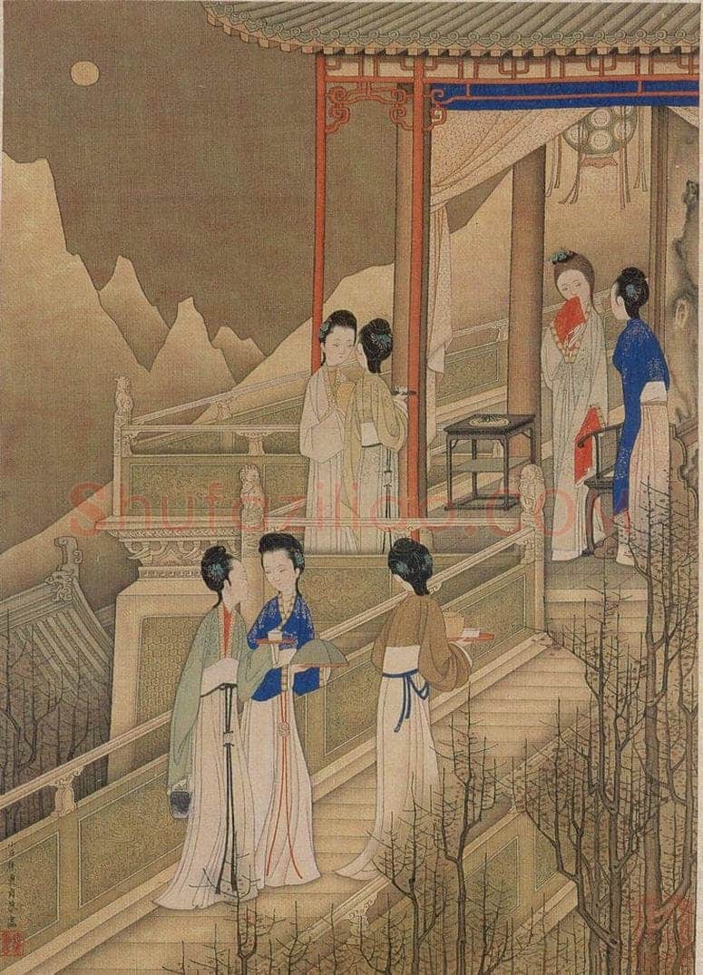 清 焦秉贞 《仕女图》 书画作品