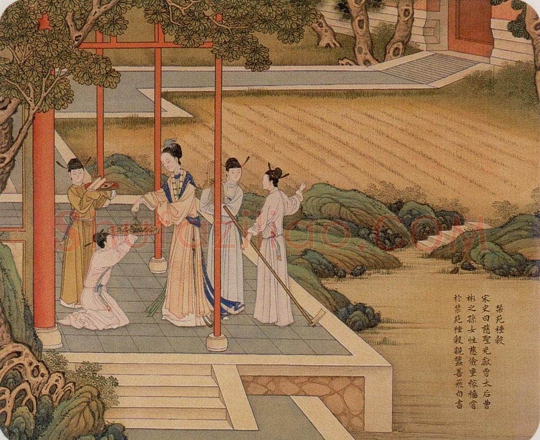 清 焦秉贞 《历朝贤后故事图》 书画作品